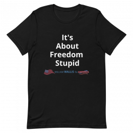 3) It's About Freedom Stupid - Unisex t-shirt